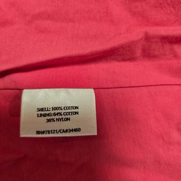 Eileen Fisher Spring Jacket Raincoat Snap Front Weather Resistant Pink Sz XL NWT - Picture 10 of 10
